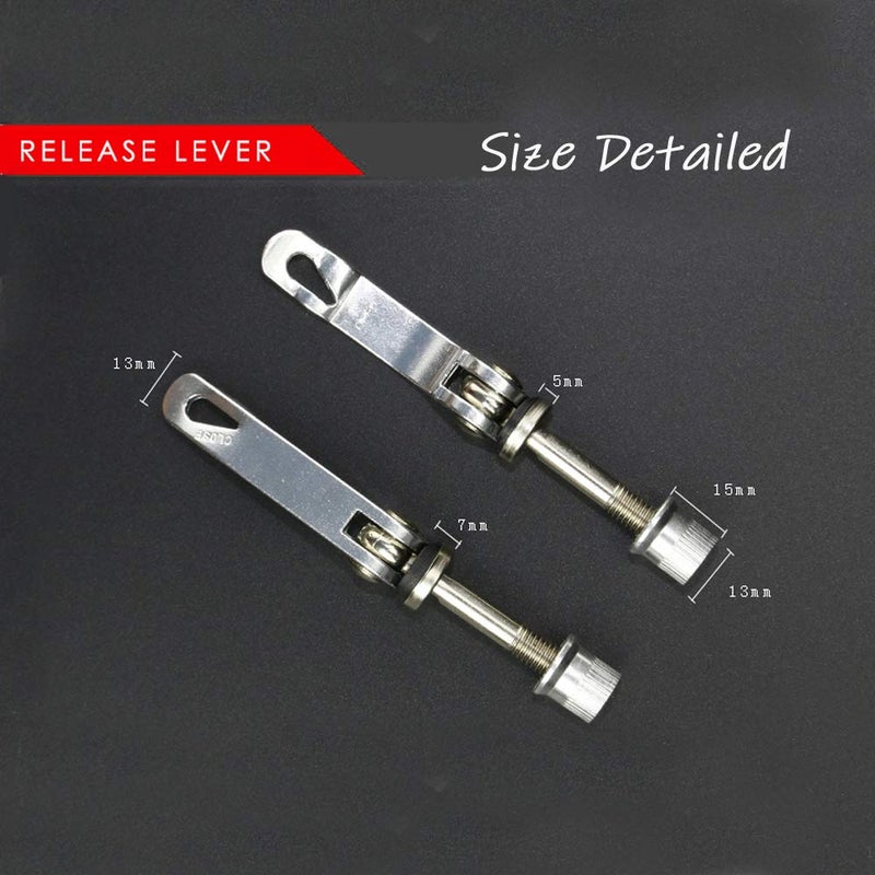 Lohas Select Bike Alloy Seat Post Quick Release Pin Bike Seat Clamp Quick Release Seatpost Quick Release (Black) - Image 5